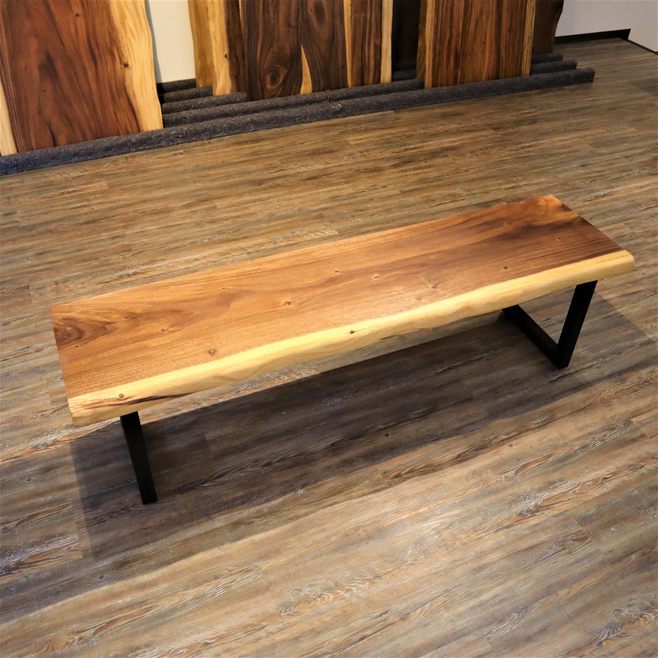 一枚板のベンチ 木製ベンチ - スツール